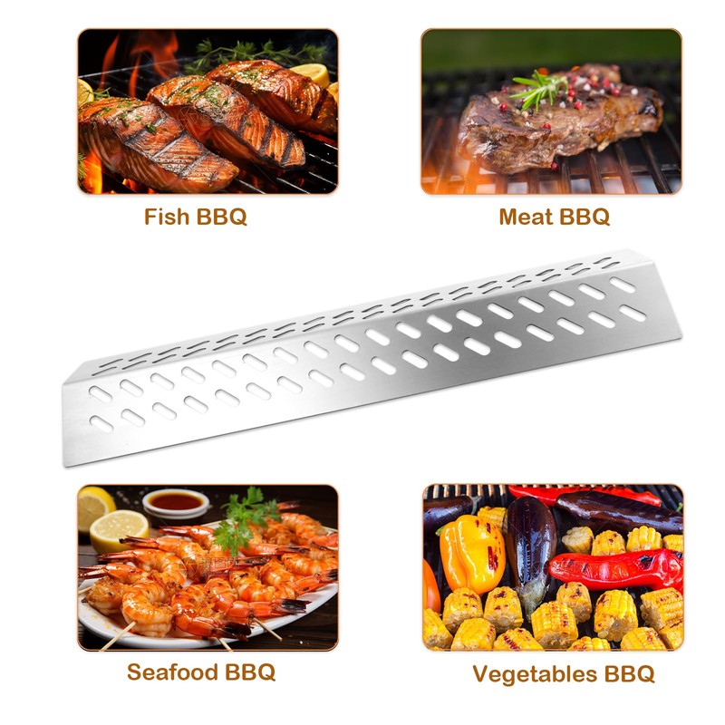 Stainless Steel Heat Plate Shield Gas Replacement for Bull BBQ