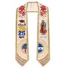 CHMKMF El Salvador Graduation Stole, Salvadoran American Flag Graduation Sash