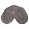 Ryncoco Oval Placemats Cotton Heat Resistant Braided Placemats Washable 13.7x19.6Inch