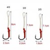 Assist Fishing Hooks-50pcs Live Bait Jig Assist 420 Stainless Steel