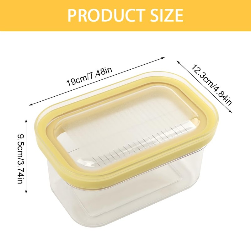 32OZ Butter Slicer Cutter and Airtight Container for Fridge