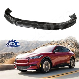 GD-AUTO Front Spoiler Lip Splitter Body Kit For 2021-2023 Mustang Mach-E Carbon Fiber