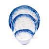 Prepara 12 Piece Melamine Dinnerware Set, Blue Speckle