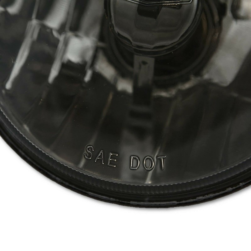 Octane Lighting 5 3/4 Inch Crystal Smoked Halogen Headlight Metal