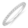 PAVOI 18K Gold Vermeil Cubic Zirconia Diamond Stackable Eternity Bands