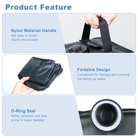 Mrsenloi Canopy Water Weights Bag Set of 4,88 LBS Gazebos Tent Water Weights Set, 4 Leg Weights for Gazebo, Pop-Up Canopy, Canopies, Tent (Black 10L)