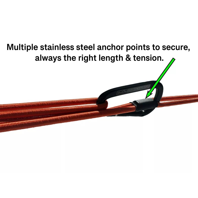 Everything Rope Bungee Cord with Hooks, Adjustable Shock Cord, The