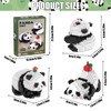 Hpbaggy 3-in-1 Panda Building Blocks Set, Cute Panda Bricks, Animal