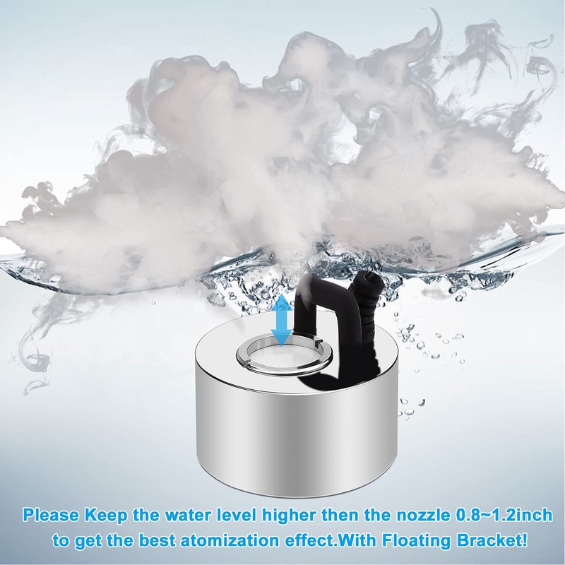 FITNATE 350ml/H Mist Maker, Stainless Steel Mist Maker Fogger for