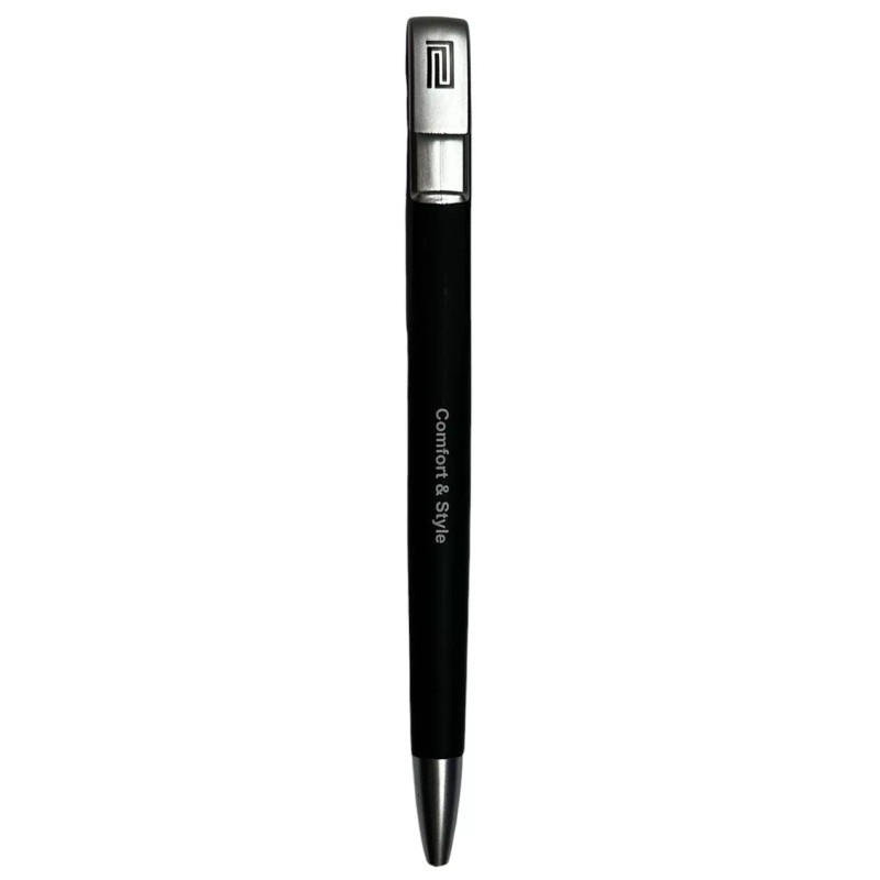 Pro club soft touch roller ball pen black