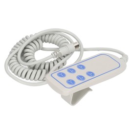 Lifting Bed Remote Control IP66 Electric Lift Chair Hand Controller with 8Pin Plug Extension Cord for Lifting Chair Electric Sofa 6 Button