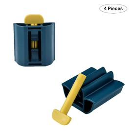 Pack of 4 Rotating Toothpaste Dispenser, Toothpaste Tube Squeezer, Toothpaste Squeezer for Bathroom, 4 Colours, Reduce Waste for Toothpaste, Hand Cream, Lotion, Hair Dye, Colour Tube