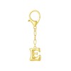 GAOKOXI Gold Bubble Initial Keychain Charm for Women Chunky Bag
