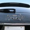 Meiho SN210 Snoopy Woodstock Emblem Sticker Large Silver