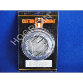 custom chrome Harley chrome knurled speedometer speedo tachometer tach grill fxr sportster fx