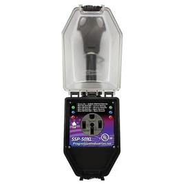 Progressive Industries SSP-50XL Portable RV Smart Surge Protector, Black, 50 Amp