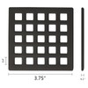 3.75" Shower Drain Cover - Square Floor Drain Cover -