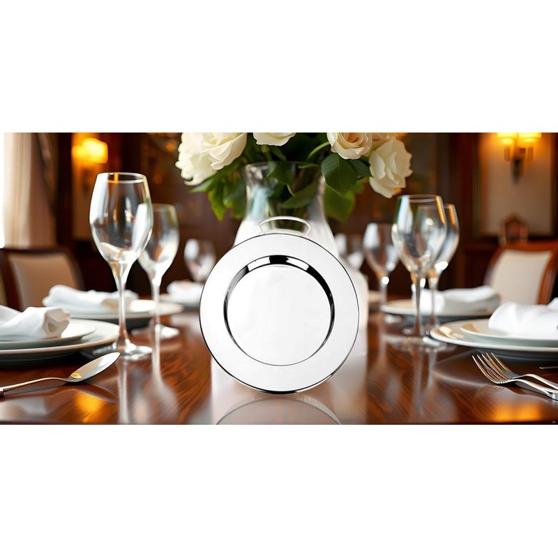 Classic Plate (Diameter 31 cm) | Premium Silver Plated |