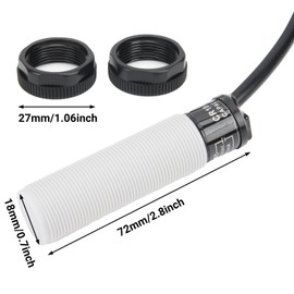 Proximity Switch Capacitive Proximity Switch Sensor Power Distribution Switch Control Devices 90-250V AC with Strong Interference Reduction (CR18-8AC)