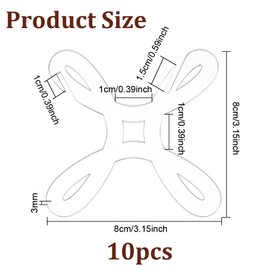 BENECREAT 10Pcs Yarn Bobbins, Clear Acrylic Yarn Winder Cross Stitch Bobbin Organizer Thread Knitting Sewing Crochet Weave Winder Tool for Knitting Sewing, 3x3inch