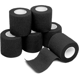 Unbranded Vet Wrap for Dogs 2 Inches 5 Yards 6 Pack Self Adhering Bandage Wound Rolls