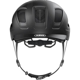 ABUS Hyban 2.0 MIPS city helmet - bike helmet for everyday use with rear light, ABS hard shell, impact protection - for men and women - black matt, size M
