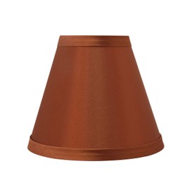 Aspen Creative 32111-2A, Hardback Empire Clip-On Chandelier Lamp Shade, Redwood, 3" Top x 6" Bottom x 5" Slant Height, Set of 2