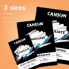 Canson Graduate Black Drawing Pad, Foldover, 9x12 inch, 20 Sheets