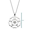 Heritage Dew Sterling Silver Open Tudor Rose Necklace of Length