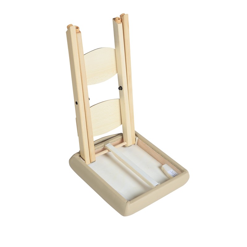 Master Massage Wooden Handy/Folding Massage Stool Cream