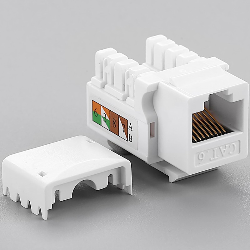 tunghey Keystone Jack Cat6, Cat6 Keystone Jacks 90 Degree, RJ45