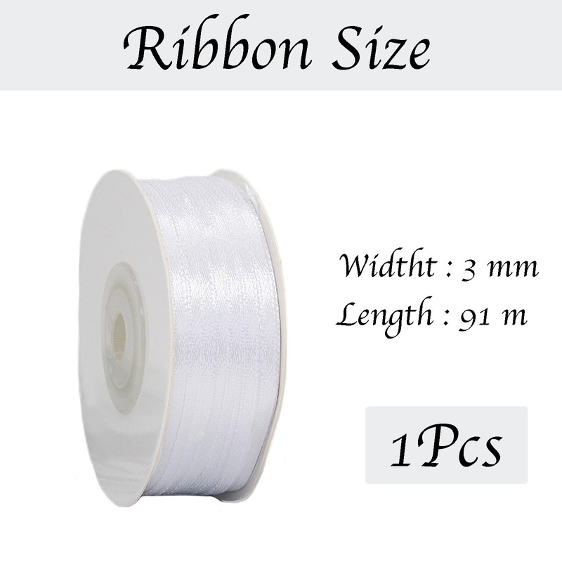Ribbon for Gift Wrapping, Champagne Gold Satin Ribbon, Thick Fabric