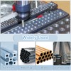 sourcing map 15pcs Straight Flute Thread Tap, 10-32 UNF Screw