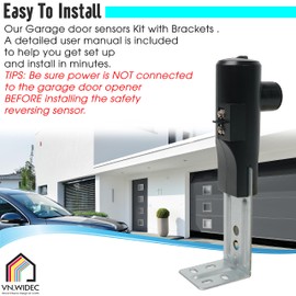 VNWIDEC VNWIDEC GSTB-R STB-BL for Genie Garage Door Sensor Replacement 37220R 34094R 305048R 35048R Compatible with Genie Garage Door Sensors, for Genie Replacement Sensors, for Genie Sensors for Garage Door