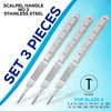 SS INSTRUMENTX Scalpel Handle No.3 BP Handle Fits Blades Numbers