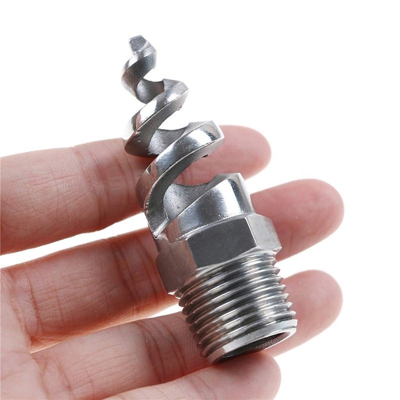 Beduan 3/8" Male Spiral Cone Atomization Nozzle Stainless Steel(316) Dust