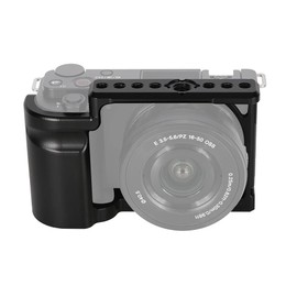 NICEYRIG Cage for Sony ZV-E10 Vlog Vlogging Camera, with Aluminum Handle Grip - 469
