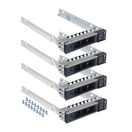 Hard Drive Tray Caddy DXD9H 0DXD9H SSD Caddy 2.5 Hard Drive Bracket Compatible with Dell PowerEdge R760 R7615 R7625 R660 R6615 R750 R650 R550 R450 R7415 R7425 R740 R640 R440 R340, 4 Pack