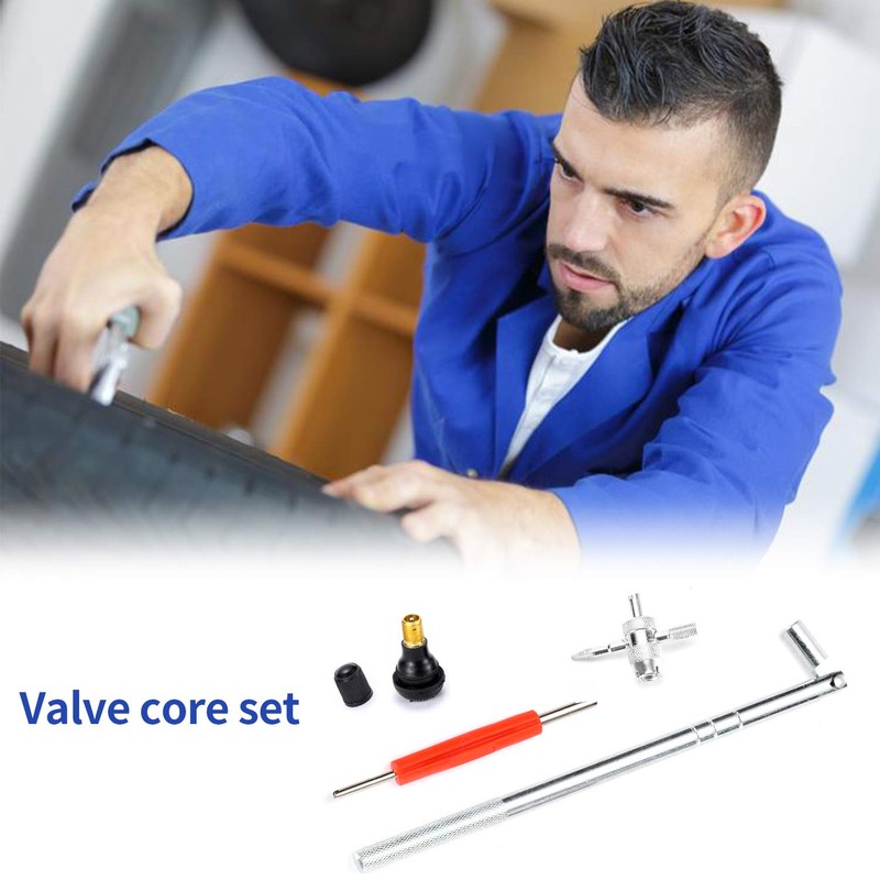 Rngeo Tire Valve Stem Puller Tools Set with 10 Pcs