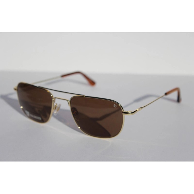 AMERICAN OPTICAL Checkmate POLARIZED Sunglasses Gold/Brown ST HA BNN-P NEW