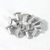 1/4" Diameter X 1/2" Length Brazier Head Solid Aluminum Rivets,