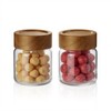 Zoaiirte 2-Pack 6 oz Glass Canisters with Airtight Sealing Lids