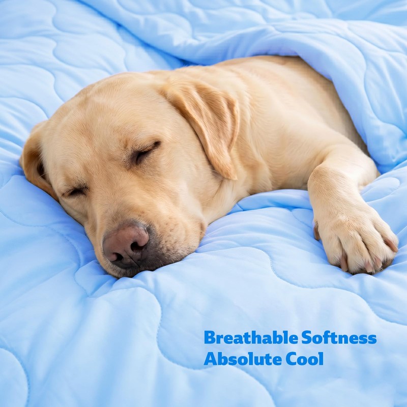 Cooling Blanket for Dogs, Dog Blankets for Large Dogs, Q-MAX