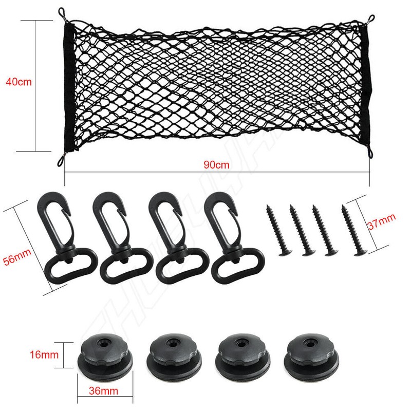 CHUSYYRAY Envelope Style Trunk Cargo Net Organizer for BUICK ENCLAVE