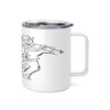 Lunarable Argentina 10 Oz Steel Mug, Hand-drawn Sketch of Tango