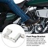Motorcycle Foot Peg Highway Bracket 360° Adjustable Rugged Foot Peg
