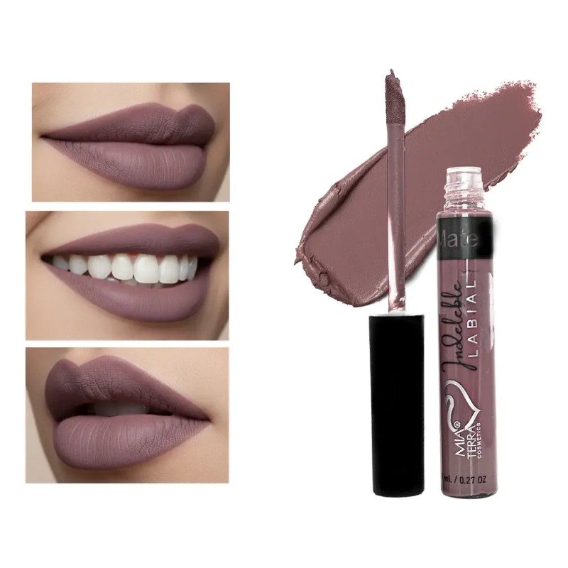 Labial Indeleble Mate Mia Terra Color Cocoa