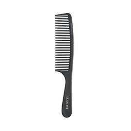 T4B LUSSONI Grip Comb, Anti-Static and Shatterproof, Carbon Detangling Comb with Coarse Teeth for Thin and Thick Hair (404)