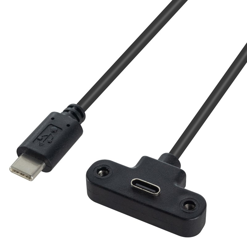 Duttek 90 Degree USB C Extension Cable Short 1FT, Right