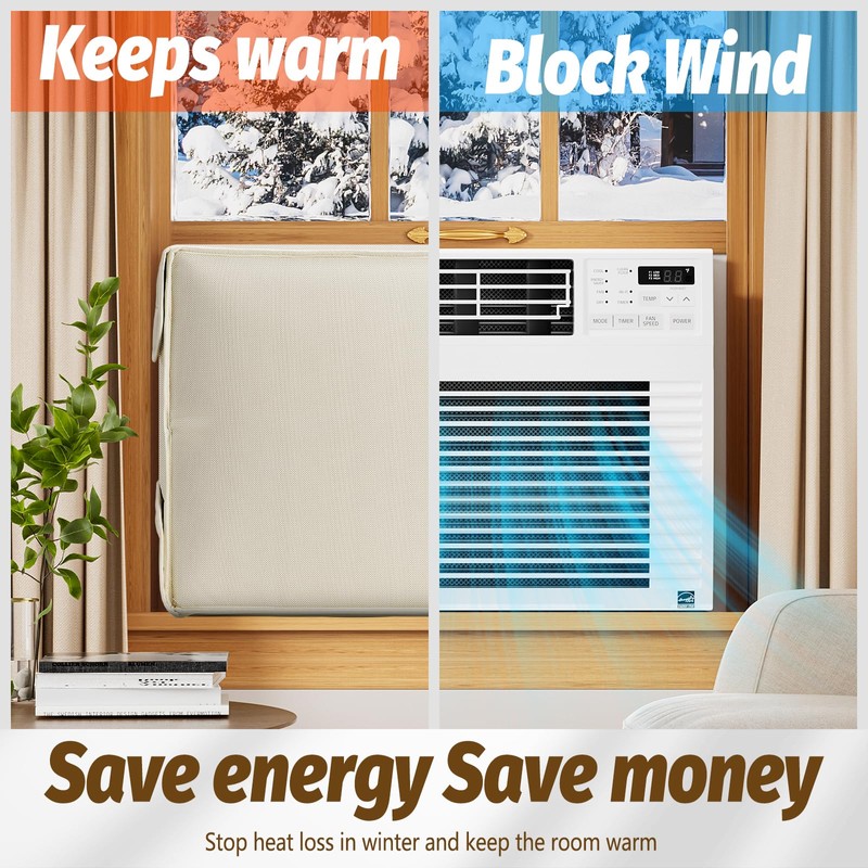 Air Conditioner Cover Indoor - Window Ac Covers for Inside,